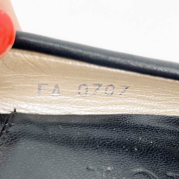 Dior Black Monogram Canvas CD Charm Bow Square Toe Mid Heel Pumps EU 37.5 - Picture 9 of 12